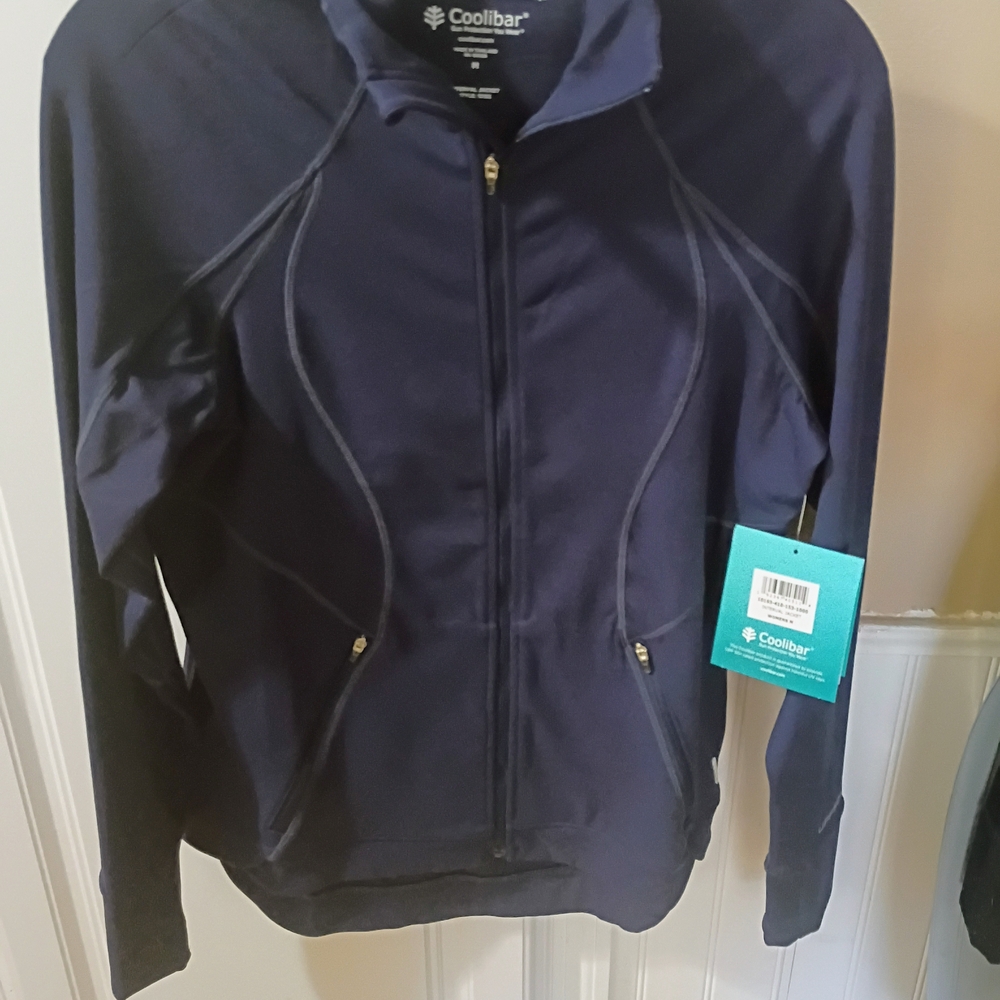 Coolibar Women's Dark Blue Utility Jacket - Picture 2 of 4